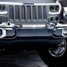 Nilight 2PCS Universal Side-Mounted Brackets Adjustable Compatible with Straight or Curved Led Light Bar, 2 Years Warranty,Black
