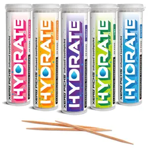 Xero Picks Hydrate, Refreshing Flavored Toothpicks, Electrolytes, Potassium, Sugar-Free