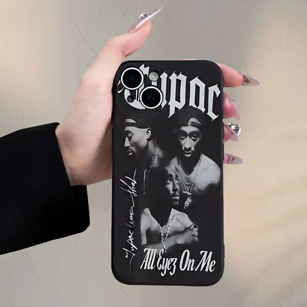 Trendy Tupac Pattern Phone Case Cover Casing Accessories, Shockproof Durable Protective Design for iPhone Models 11-16 Series, Perfect Gift for Family & Girlfriend