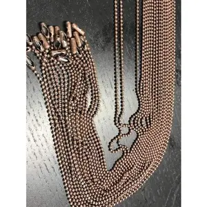 Copper ball chain 24 inch