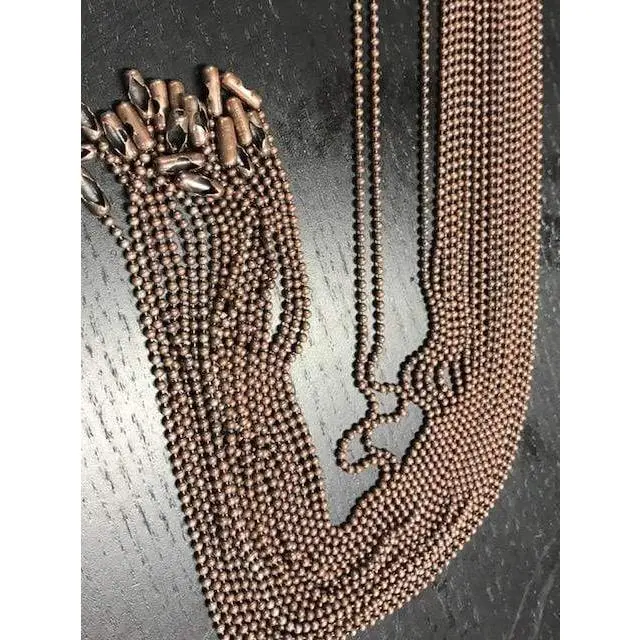 Copper ball chain 24 inch Copper ball chain 24 inch