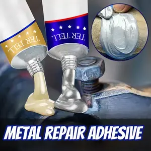 Strong Metal Adhesive, Metal Repair Glue, High Strength Glue, Magic Glue for Metal, Plastic, Wood, Cement, Ceramic, Furniture Parts, Appliances, Vehicles, Pipes, Tiles, Fast Curing
