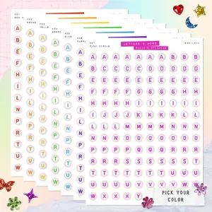 COLORFUL CIRCLE Letter Beads • Letters & More COLORFUL CIRCLE Letter Beads • Letters & More