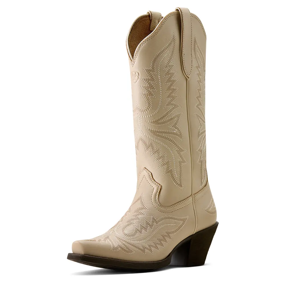10080382 Ariat Women's Round Up Collins D Toe Western Boot - Buttercream