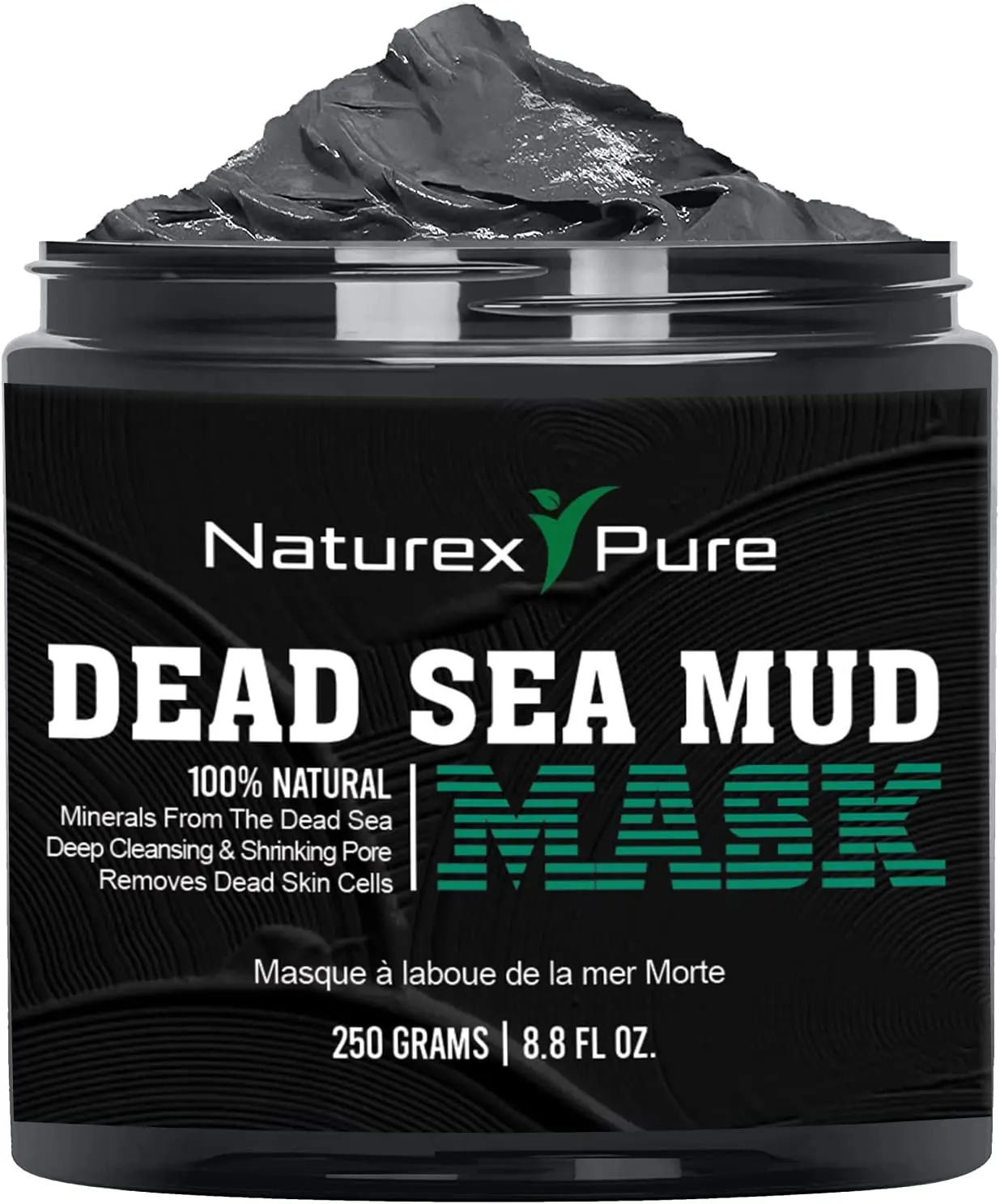 Facial Mud Mask-All-Natural for Blackheads, Whiteheads, Hyperpigmentation, Acne, Hydrating Dry Skin, Nourishing Sensitive Skin & Skincare