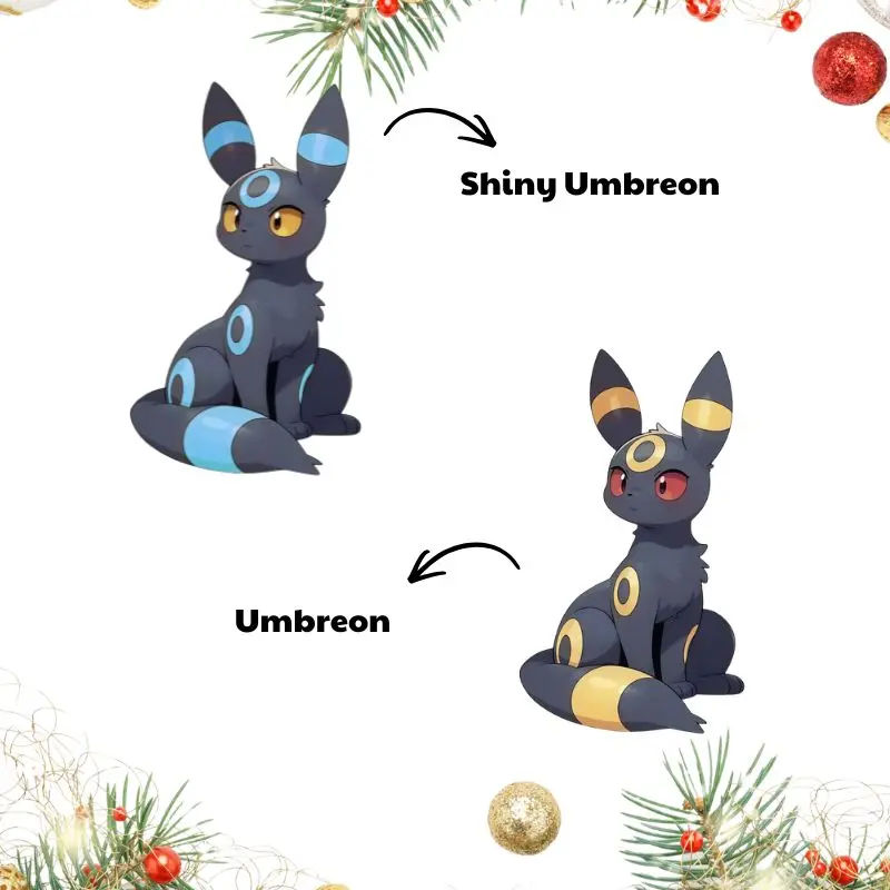 Umbreon and Shiny Umbreon Ghost Sticker: Waterproof Matte Decal for Laptop, Water Bottle Sticker, Window Vinyl Car Decals Anime Poke Stickers