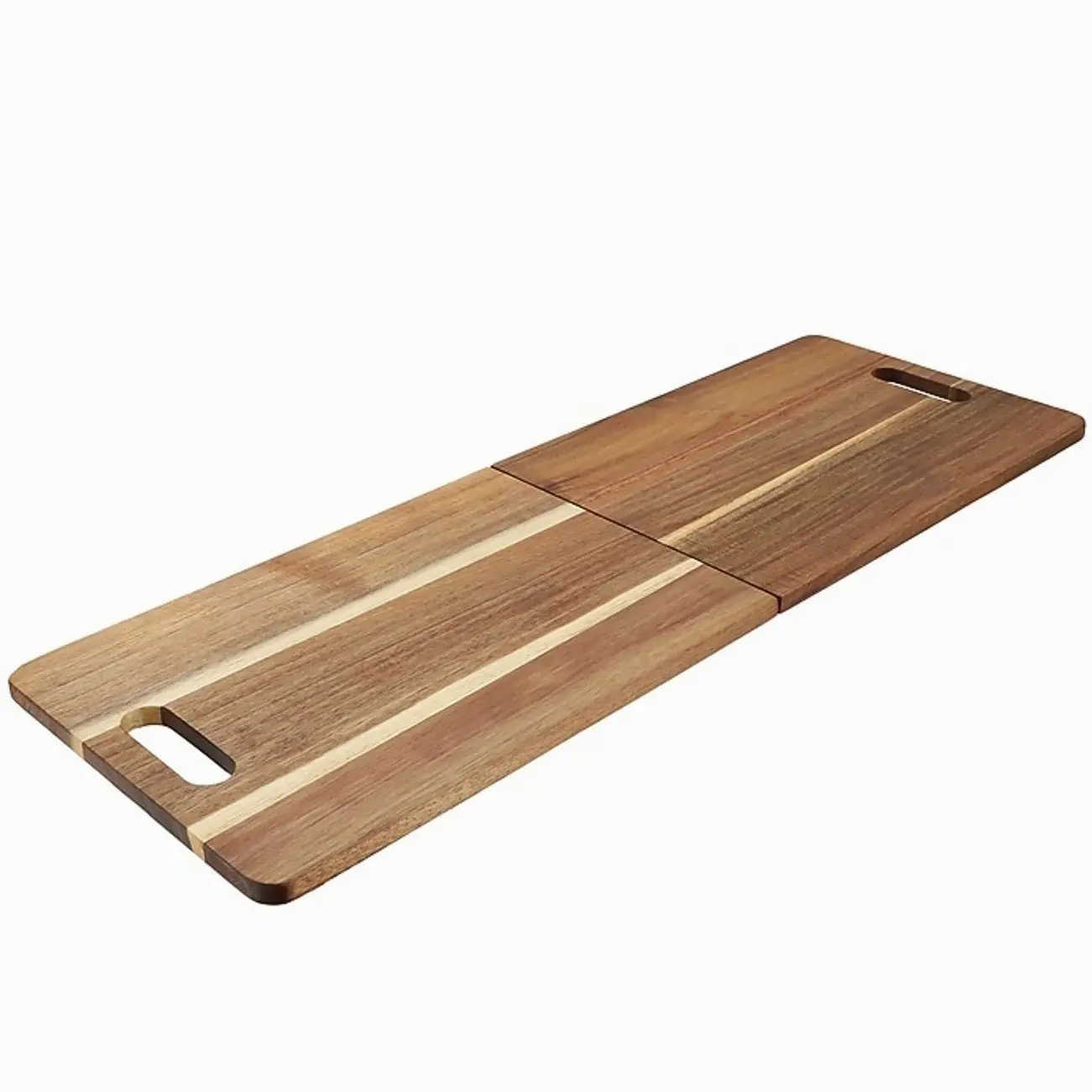 MegaChef Sturdy Rectangular Acacia Wooden Chopping Board - 33"x12" Folding Kitchen Cutting Board, Rectangle
