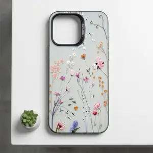 New 2026 model, shockproof, drop-proof, and fingerprint-resistant phone case Many delicate paper flowers on a pale background for iPhone 17, 16, 15, 14, 13, 12, 11, and Samsung S20, S21,