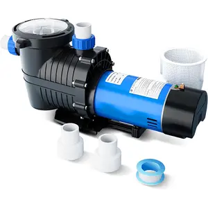 FOTING Self-Priming Dual-Speed Swimming Pool Pump, 2HP, 3170/7000GPH, 230V, 1.5" & 2" NPT Inlet Connectors for In-Ground & Above-Ground Pools, Swimming Pool Pumps