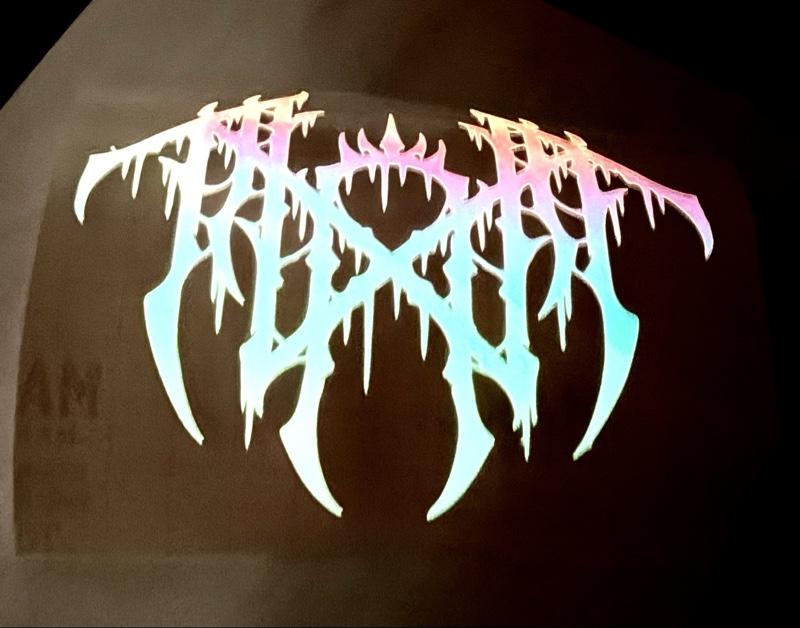 Sleep Token inspired holographic glow in the dark sticker/decal