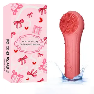 5 Modes Silicone Facial Scrubber, 1 Count Waterproof Electric Facial Cleansing Brush, Gentle Massage Face Washing Brush, Holiday Skincare Gift, Facial Cleansing Instrument, Facial Cleaning Tool, Facial Cleansing Tools