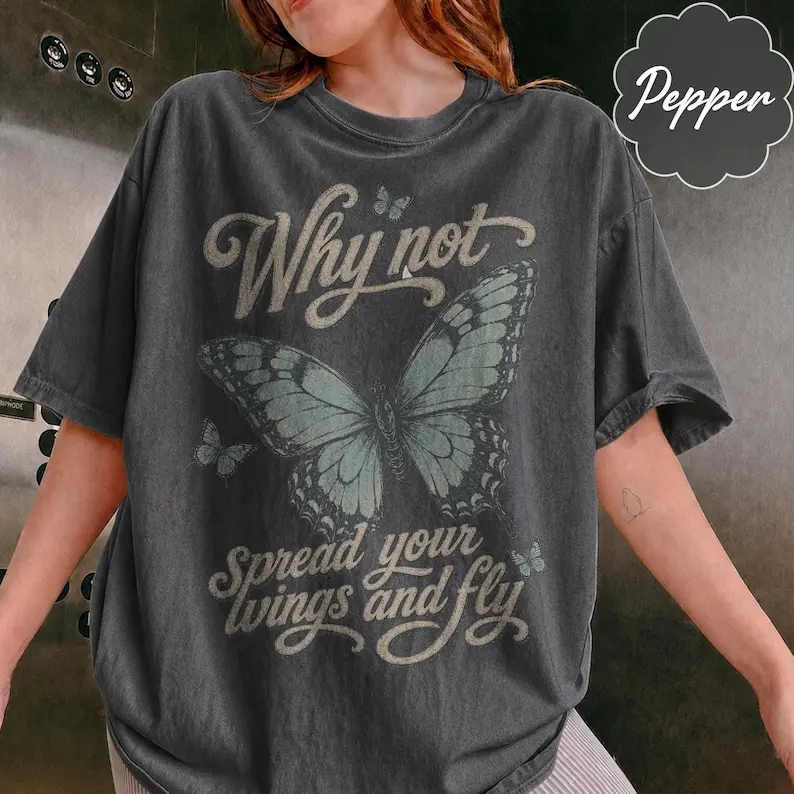 Vintage Hilary Duff Shirt Why Not Butterfly Comfort Colors Tee, Retro Disneyland 2000s Lizzie McGuire Shirt, Nostalgic Pop Culture Y2K Tee
