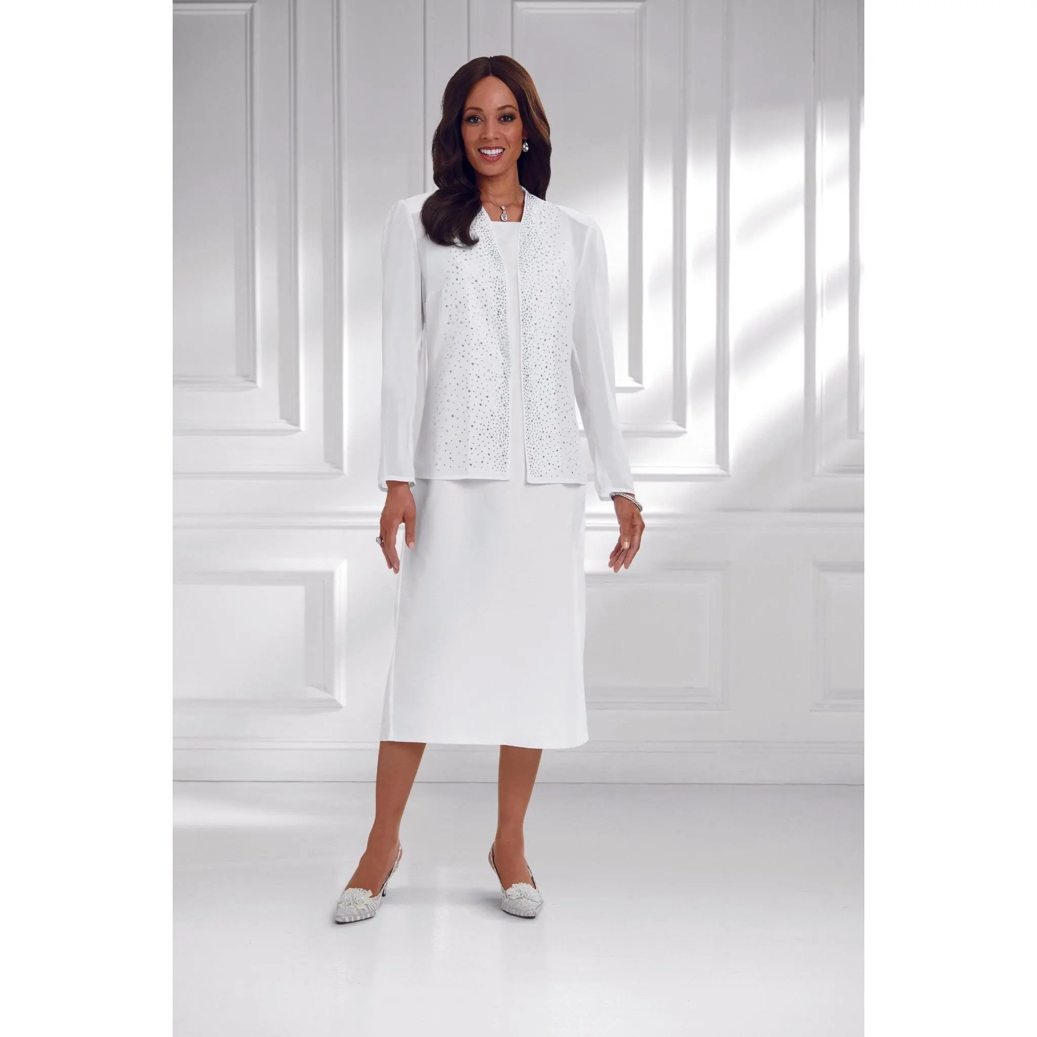 Lines of Shine Jacket Dress by EY Boutique