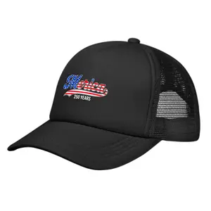 Summer outdoor patriotic headwear — “Merica” beer flag mesh trucker hat for the USA’s 250th anniversary, fits all head sizes