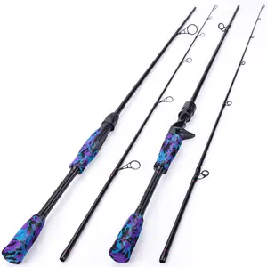 Sougayilang Fishing Rod - Medium 2Pc Graphite Composite Blank Spinning & Casting Rod, Camouflage EVA Grip, Smooth Transition Fishing Pole