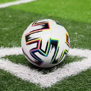 Professional PU Stitched Soccer Ball Size 5, Football Balls, Durable Design for Competition and Training, Ideal Gift for Sports Enthusiasts