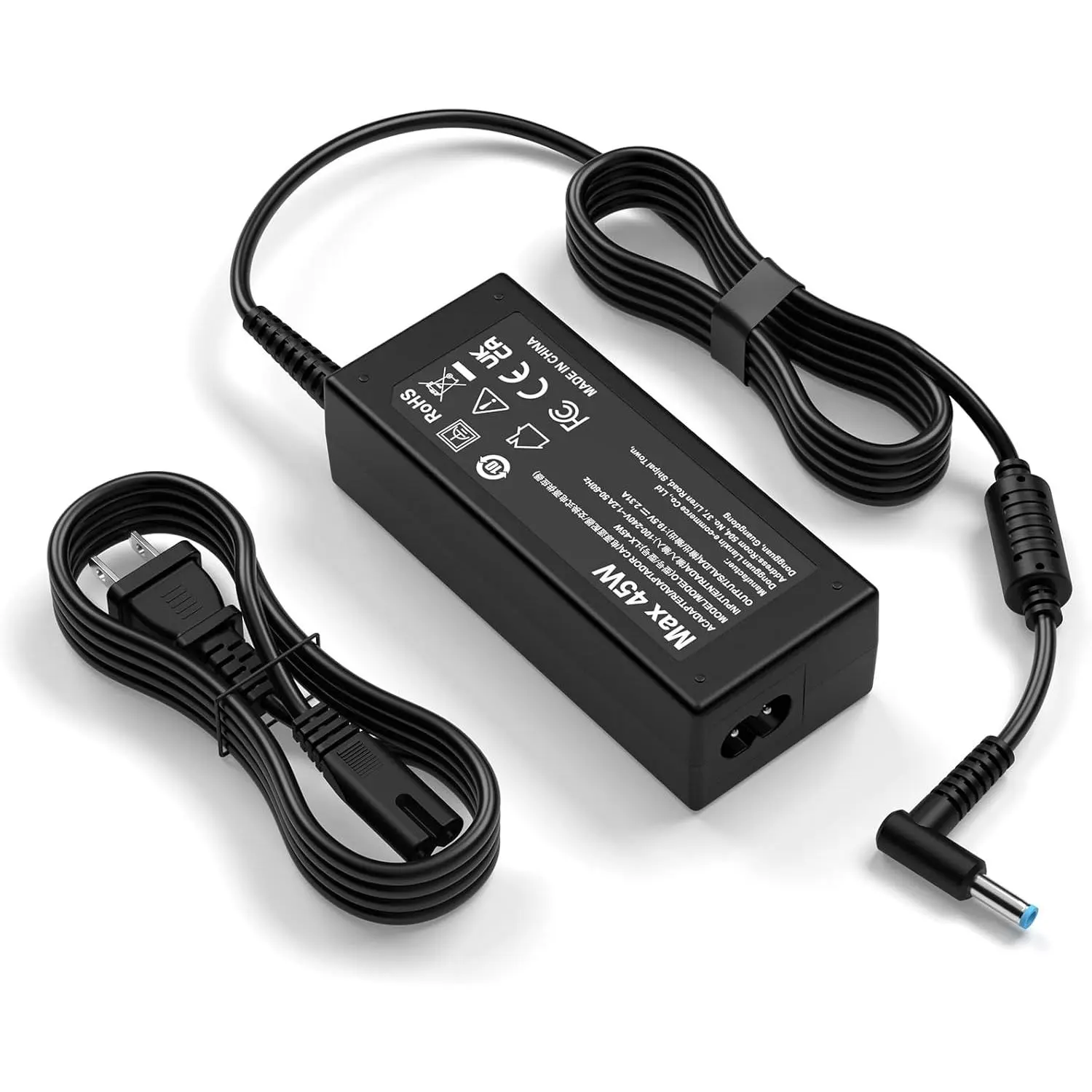 Max 45W Replacement HP Laptop Charger - Blue Tip Power Adapter & Power Supply, Compatible with HP Stream/Pavilion Models, Generic Fit ADP-45FE for Charging Laptop Chargers & Adapters Users, Hp Users
