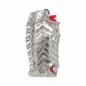 Vintage Armor Metal Lighter Case Sleeve Cover Holder, with Design for BIC Full Size Lighter Type J6