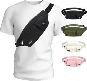 High-capacity of Fanny Packs & Belt Bags Large Crossbody Running Travel Belts for Women Men,Water Resistant Belt Bag for Fitness Yoga Jogging Hiking Dog Waliking,Running Accessories Waist Pack Passport Bag Fits All Phones