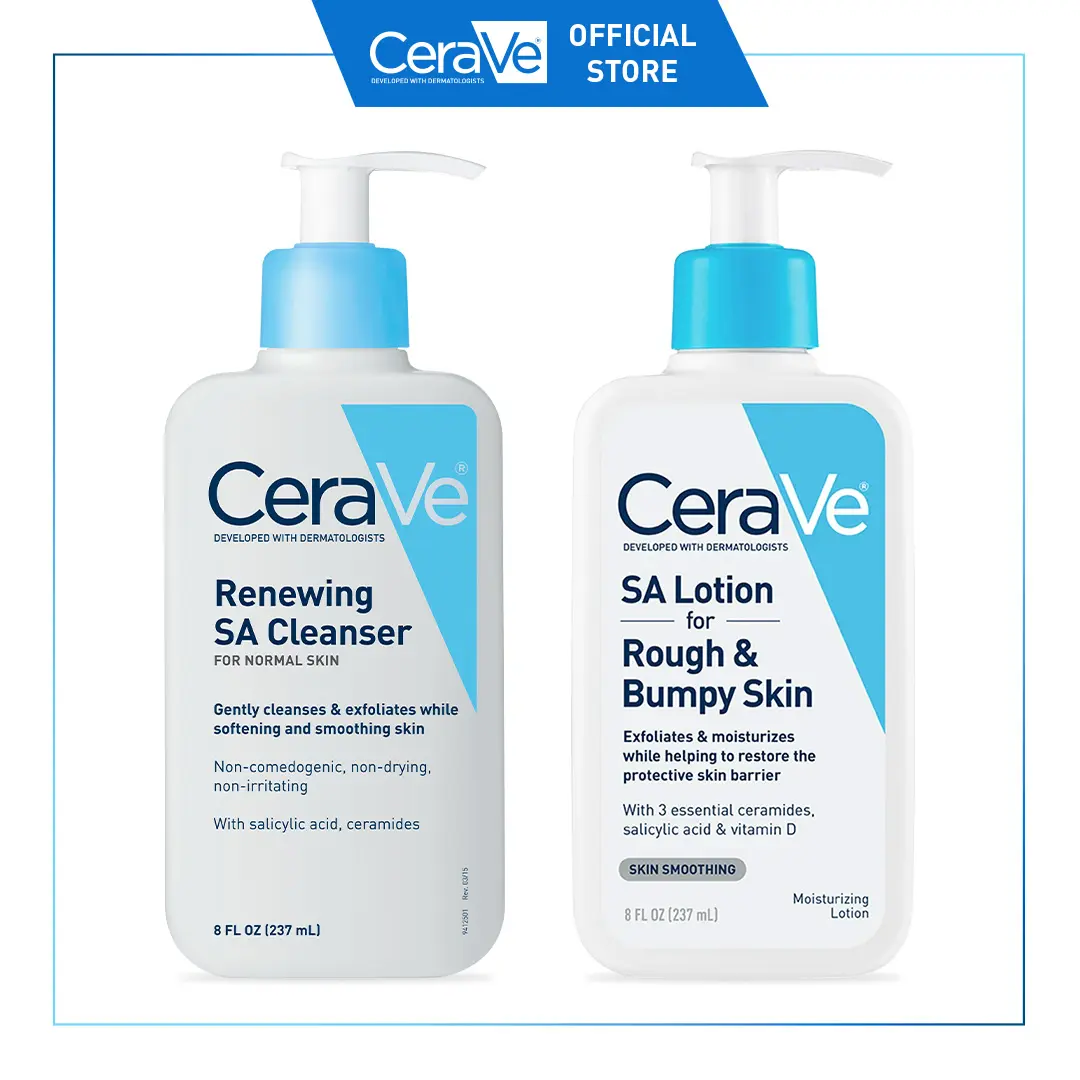 CeraVe SA Lotion + Cleanser Bundle for Rough & Bumpy Skin CeraVe SA Lotion + Cleanser Bundle for Rough & Bumpy Skin