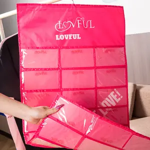 Lovful | Double‑Sided Transparent 48‑Pocket Storage Bag, Organizer Pouch for Acrylic Press‑Ons, Portable Travel Case—Gel Tips & Art Supplies