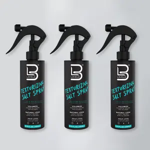 L3VEL3 Texturizing Salt Bundle - 3 Pack for Effortless Waves & Volume - Beachy Tousled Look - Natural Texture - Easy to Use