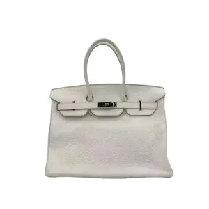 Pre-owned france Belt Bags Hermes Birkin 35 Handbag White Elegant Belt Bag for Everyday Use & Special Events Timeless Accessory with Sleek Design