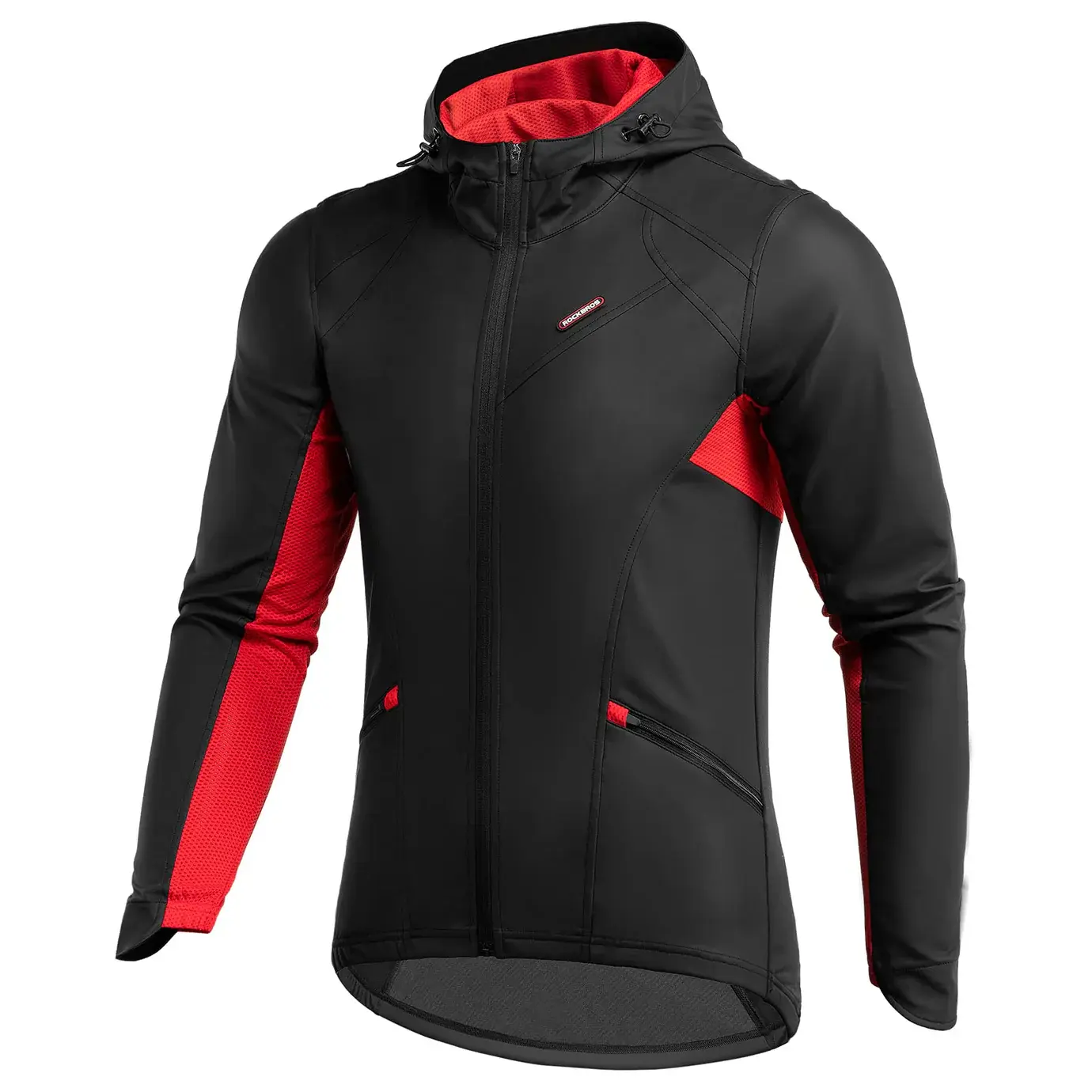 ROCKBROS Winter Cycling Jacket - Windproof, Thermal, Breathable Activewear for Running, Jogging - Lightweight Sports Jacket, Workout Clothes, Daily Outdoor Wear Windbreaker