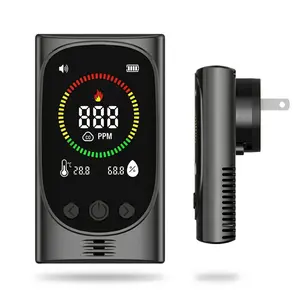 Plug-in Carbon Monoxide Detector with Digital Color Display CO Detector for CO, Temperature & Humidity, 85dB Loud Alert, Self Test Function  CO Detector, for Home, Bedroom, Kitchen, RV