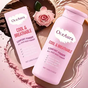 Dry Body Powder, Large Capacity Deodorant, Skin Dryness Relief, Family Use, Cool Non-Sticky Scented Powder, Solid Form