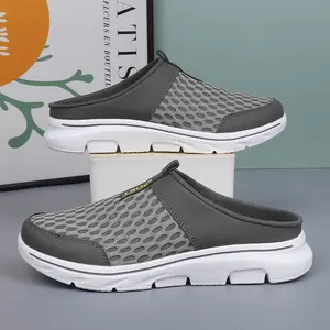 Best Selling Outdoor Mesh Slip On Shoes Unisex Half Slip Design With Slight Elevation At Sole For Added Height One Step Slip On for Daily Convenience Perforated Upper Design Ensures Breathability And Comfort Without Stuffiness