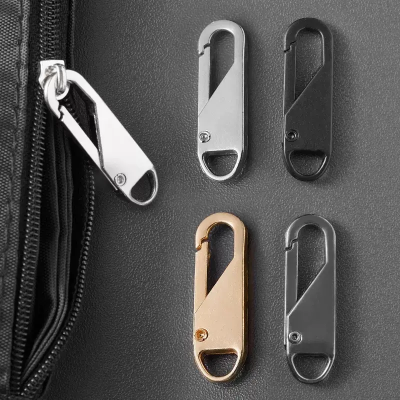 Replacement Zipper Pulls Set, Removable Zipper Repair Kit, Quick and Easy Zipper Head Replacement for Luggage, Clothing, Jackets, Shoes Buckle Accessories 6PCS/12PCS/18PCS
