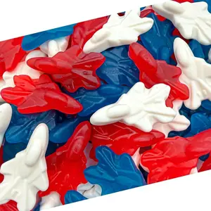 Red White and Blue Candy | 1 Pound Bag | Patriotic Candy | Gummy Planes | 4th of July Gummies | Memorial Day & Themed Party Favors | Assorted Berry Flavors