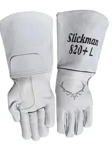 Slickman 820 Plus Elk Skin Welding Glove with  Liner for Enhanced Protection and Hybrid Design - Unisex Sizes XS-XXL