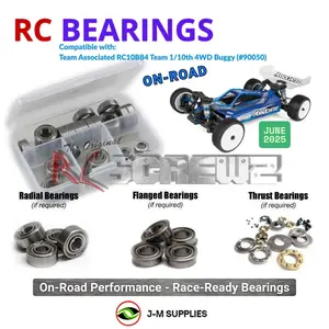 RCScrewZ Metal Shielded Bearing Kit asc159b for Team Associated RC10B84 Team Kit 1/10 Electric 4WD Off-Road Buggy (#90050, #ASC90050) | RCX