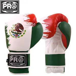 ProBoxing Leather Boxing Gloves – (Mexico) – Training Boxing Gloves for Boxing, MMA, Muay Thai & Sparring – Durable Genuine Leather, Wrist Support, Impact Protection