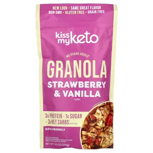 Kiss My Keto Granola, Strawberry & Vanilla, 9.5 oz (270 g)