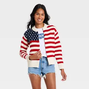 Women's Americana Full Zip Cardigan - Universal Thread Cream S