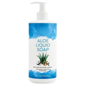 Forever Living Aloe Liquid Soap - Gentle Cleansing & Moisturizing with Aloe Vera Jojoba & Argan Oil - Gluten-Free Vegan Formula - 16 fl oz