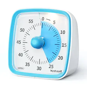 Visual Timer with Night Light, 60 Minute Countdown Timer for Kitchen & Classroom Use, Silent Operation Ideal for Time Management, Adjustable Timer