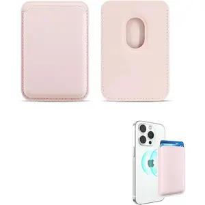 Phone Cases for iphone 17 Pro Max Air 16 15 14 13 12 Pro Max Plus Ultra-Thin Magnetic Phone Wallet for Magsafe iPhone Cell Phone Case Accessory, Fits 3 Cards (Light Pink)