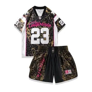 Men's Leopard Print Short Sleeve T-shirt & Shorts Set, Regular Fit Casual Fashion Tee & Shorts, Men's Summer Clothes