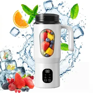 20OZ Lightweight Cordless Handheld Juice Blender USB Rechargeable 22000 RPM Multi-Gear Ice Crush BPA-Free Self-Cleaning Portable Home Juicer with LED Display