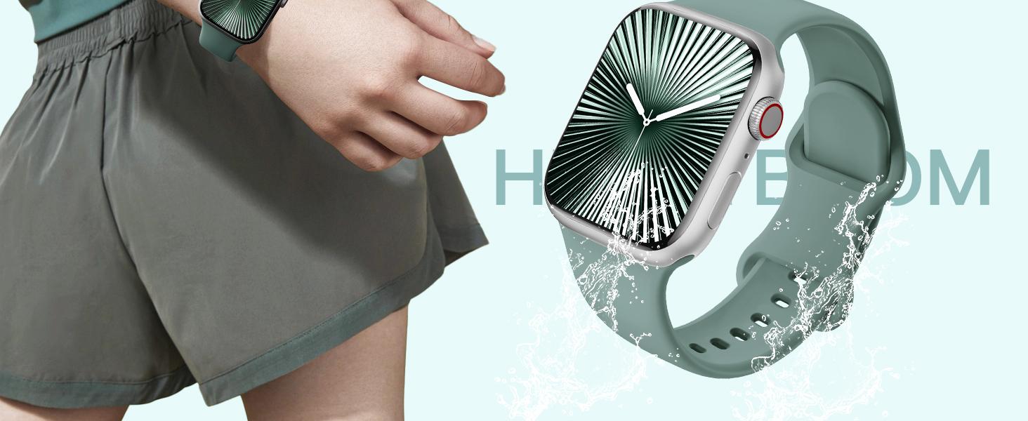 15-pack wristbands, each day featuring a different color, comfortable fit，suitable for Apple Watch 45mm and 41mm case butterfly clasp soft silicone bands, solid color for daily wear, sports bands compatible with Apple Watch case sets Smartwatch Strap