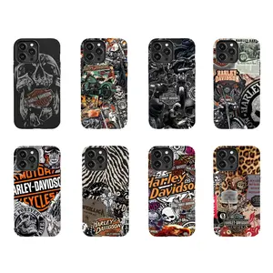 Retro Patchwork-Style Motorcycle Themed Phone Case Premium Matte Texture, Protection, Shockproof, Anti-Drop, Anti-Fingerprint For IPhone 17-11, Pro Max, Pro Plus, and Samsung S26-22 Protection Safety