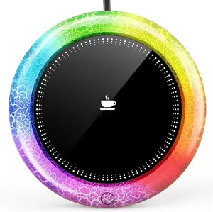 Coffee Mug Warmer - Fastest Heating & Highest Temperature, Coffee Cup Warmer for Desk Auto Shut Off, 4 Temp Settings & 1-12H Timer, Smart Electric Beverage Warmer for Coffee, Tea