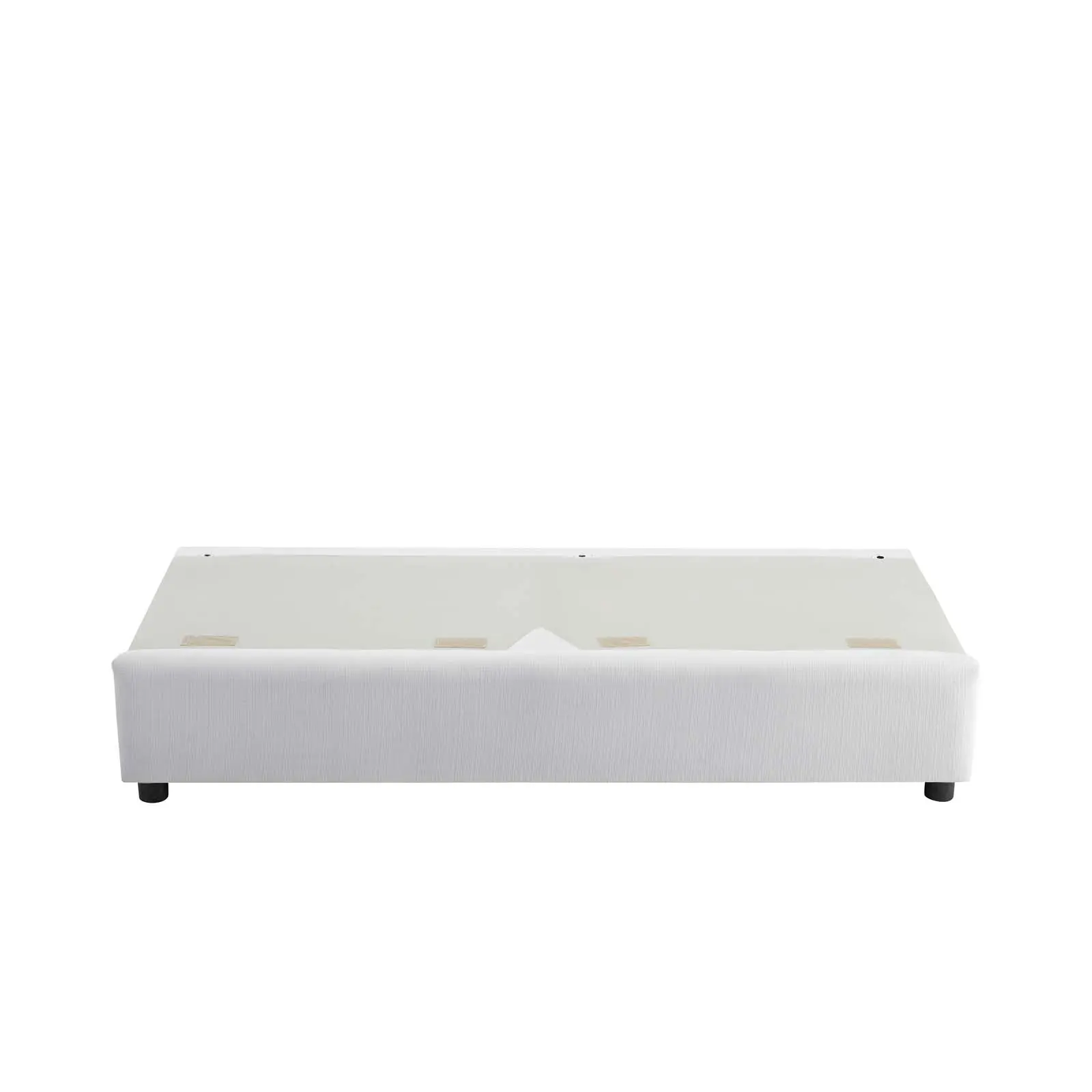Modway Activate Minimal Chic Compact Polyester-Upholstered Sofa - White Foam Couch, Easy Unpacking, Rounded Corner Shape, Assembly Required, Indoor Apartment Living Room Furniture (Comes in a Box)