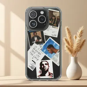 Suitable for iPhone 16 15 14 13 12 11 Pro Max Drake Album Cover and Track List Transparent Silicone Shockproof Phone Case