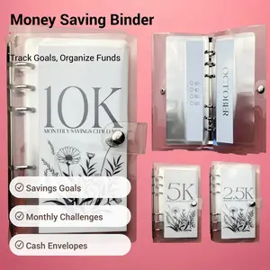 【Father's Day Gift】12 Month Money Saving Challenge Binder, Money Saving Budget Binder with Cash Envelopes, Savings Challenges Book For New year Gifts, Savings Challenge Planner【Dealsforyoudays】