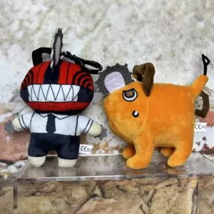 Pop Anime New Arrival Chainsaw Man Series Plush Toy Doll Cute Dog Pendant Keychain Stuffed Animal Charm Anime Merch Gift